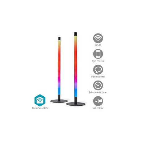 Lumière d'ambiance SmartLife | Wi-Fi | Tube | 600 lm | Blanc chaud à frais / RGBIC | 2700 - 6500 K | 36 W | Métal