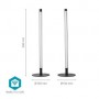 Lumière d'ambiance SmartLife | Wi-Fi | Tube | 600 lm | Blanc chaud à frais / RGBIC | 2700 - 6500 K | 36 W | Métal