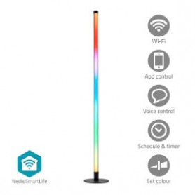 Lumière d'ambiance SmartLife | Wi-Fi | Tube | 180 lm | Blanc chaud à frais / RGBIC | 2700 - 6500 K | 10 W | Métal / Silicone
