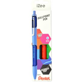 Pentel Stylo à bille rétractable iZee, étui de 8