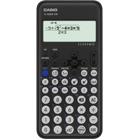 CASIO Schulrechner FX-82DE CW, Batteriebetrieb