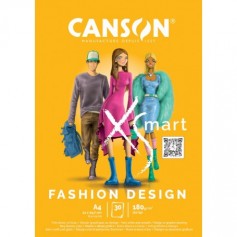 CANSON Bloc de dessin XS'MART FASHION DESIGN, A4