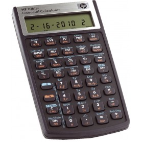 HP Calculatrice financière HP 10bII+, fonctionne par piles