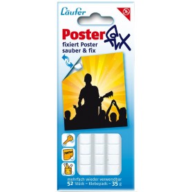 Läufer Pastille adhésive Posterfix, détachable, blanc