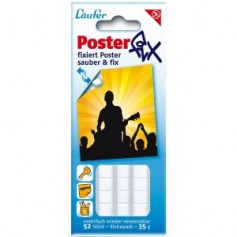 Läufer Pastille adhésive Posterfix, détachable, blanc