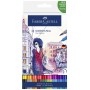 FABER-CASTELL Marqueur aquarelle GOLDFABER, étui de 24