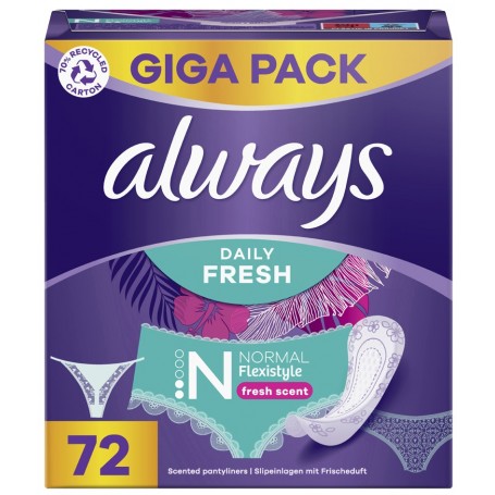 always Protège-slip Daily Fresh Flexistyle Normal, Gigapack