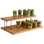APS Support pour buffet SQUARE, 120 x 120 x 70 mm, noir