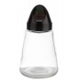 APS Pot à snack, verre/acier inoxydable, 350 ml, noir