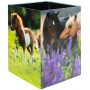 HERMA Corbeille à papier 'Pré à chevaux', carton
