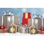 HERMA Sticker de Noël, rond, 32 mm, argent