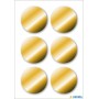 HERMA Sticker de Noël, rectangulaire, 34 x 67 mm, or