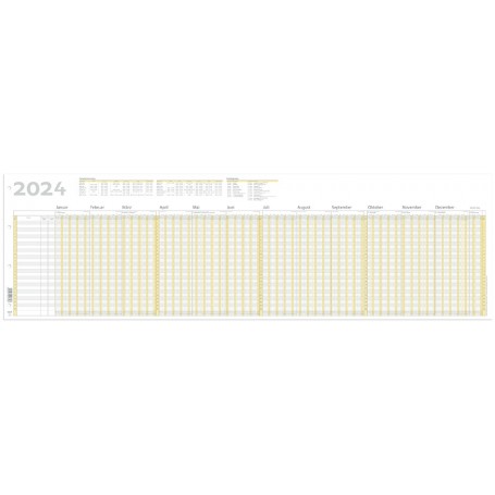 RNK Verlag Urlaubsplaner 2024, (B)1.000 x (H)297 mm, gefalzt
