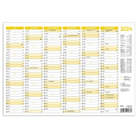 RNK Verlag Tafelkalender 2024, DIN A5 quer, 250 g/qm Karton