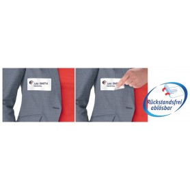 AVERY Zweckform Etiquette pour badge, 80 x 50 mm, blanc