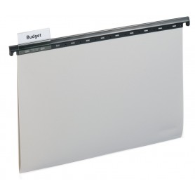 Lot de 25 : DURABLE Hängemappe, aus PP, für DIN A4, grau