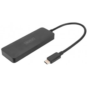 DIGITUS Hub vidéo MST, 3 ports, USB-C - 3x HDMI, noir