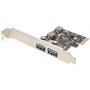DIGITUS Carte d'extension PCI Express USB 3.0, 2 ports
