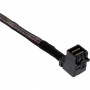 InLine® Mini SAS HD Câble SFF-8643 coudé à 4x SFF-8482 + Alimentation 0.5m