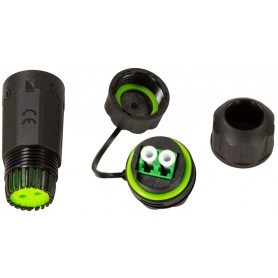 LogiLink Coupleur fibre optique avec bouchon de protection/