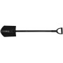 BRÜDER MANNESMANN Bêche en métal, longueur: 1.180 mm, noir
