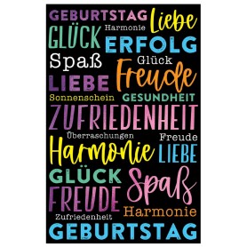 SUSY CARD Geburtstagskarte 'Wishes 2'