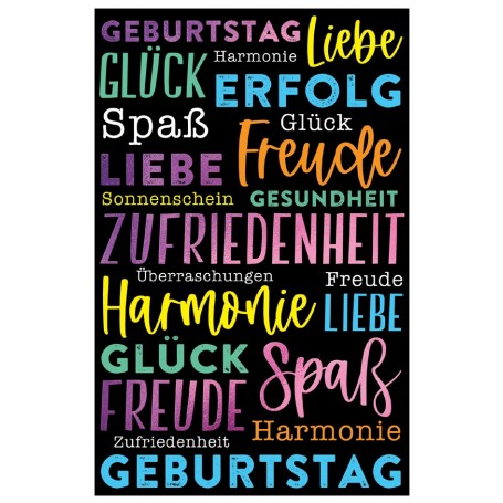 SUSY CARD Geburtstagskarte 'Wishes 2'