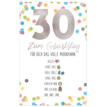 SUSY CARD Geburtstagskarte - 40. Geburtstag 'Emoji 2'