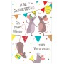 SUSY CARD Geburtstagskarte 'Mäuseparty 2'