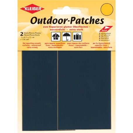 KLEIBER Patch d'extérieur, autocollant, 65 x 120 mm, jaune