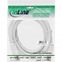 Câble d'antenne InLine® 2x blindé ultra faible perte 75dB blanc 1 m