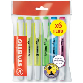 STABILO Surligneur swing cool PASTEL, Ecopack de 6