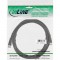 Câble InLine® SAT 2x prise ultra-basse avec fiche 2x F-Plug 75dB noir 7m