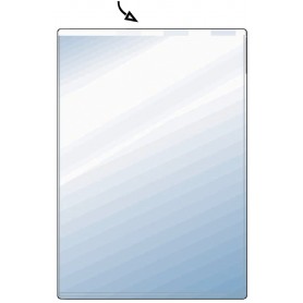 Lot de 25 : HETZEL Etui de poche, PVC, simple, 0,17 mm, format: A8