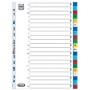 Oxford Intercalaires en plastique, chiffres, A4, en couleur