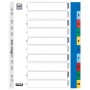 Oxford Intercalaires en plastique, chiffres, A4, en couleur