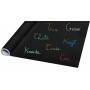 Wonday Tableau adhésif pour craie, en rouleau, noir