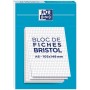 Oxford Bloc de fiches bristol, A6, quadrillé, blanc