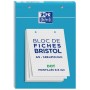 Oxford Bloc de fiches bristol, A5, uni, blanc