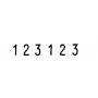 trodat Numéroteur 6 positions, taille empreinte: 5 x 27 mm