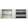 PLUS JAPAN Classeur d'archives ZEROMAMAX, A4 large, gris