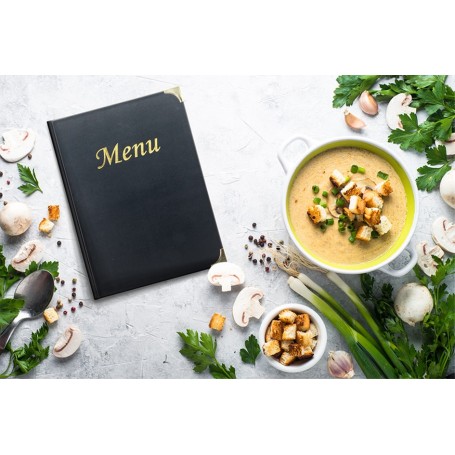 Securit Protège-menus BASIC, A5, noir