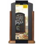 Securit Ardoise de table TOP, grand, brun foncé