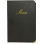 Securit Protège-menus CLASSIC, A5, aspect cuir, brun