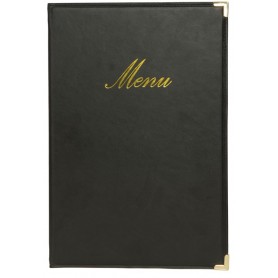 Securit Protège-menus CLASSIC, A5, aspect cuir, brun