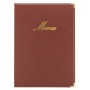 Securit Protège-menus CLASSIC, A5, aspect cuir, brun