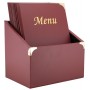 Securit Protège-menus BASIC dans une boîte de 10, bordeaux