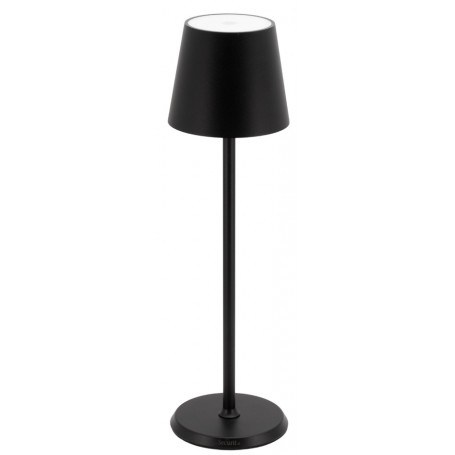 Securit Lampe de table à LED sans fil FELINE, noir