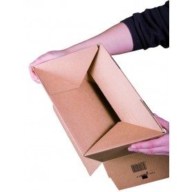 Lot de 10 : smartboxpro Carton à fond automatique, A5+, autocollant