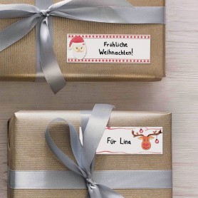 AVERY Zweckform ZDesign Sticker pour cadeau de Noel 'Nom'
